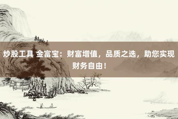 炒股工具 金富宝：财富增值，品质之选，助您实现财务自由！