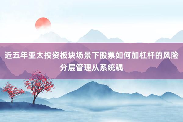 近五年亚太投资板块场景下股票如何加杠杆的风险分层管理从系统耦